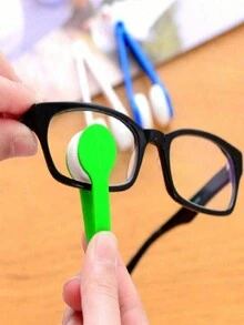 Pano de limpeza portátil para óculos, cor aleatória, limpador de lentes sem resíduos. - Multicolorido - Ver 5