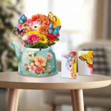 Tarjetas de felicitación con flores pop-up, mariposa láser y sobres - Tarjetas de felicitación en 3D de 12 pulgadas con mensaje en blanco, regalos, tarjetas de cumpleaños y de agradecimiento