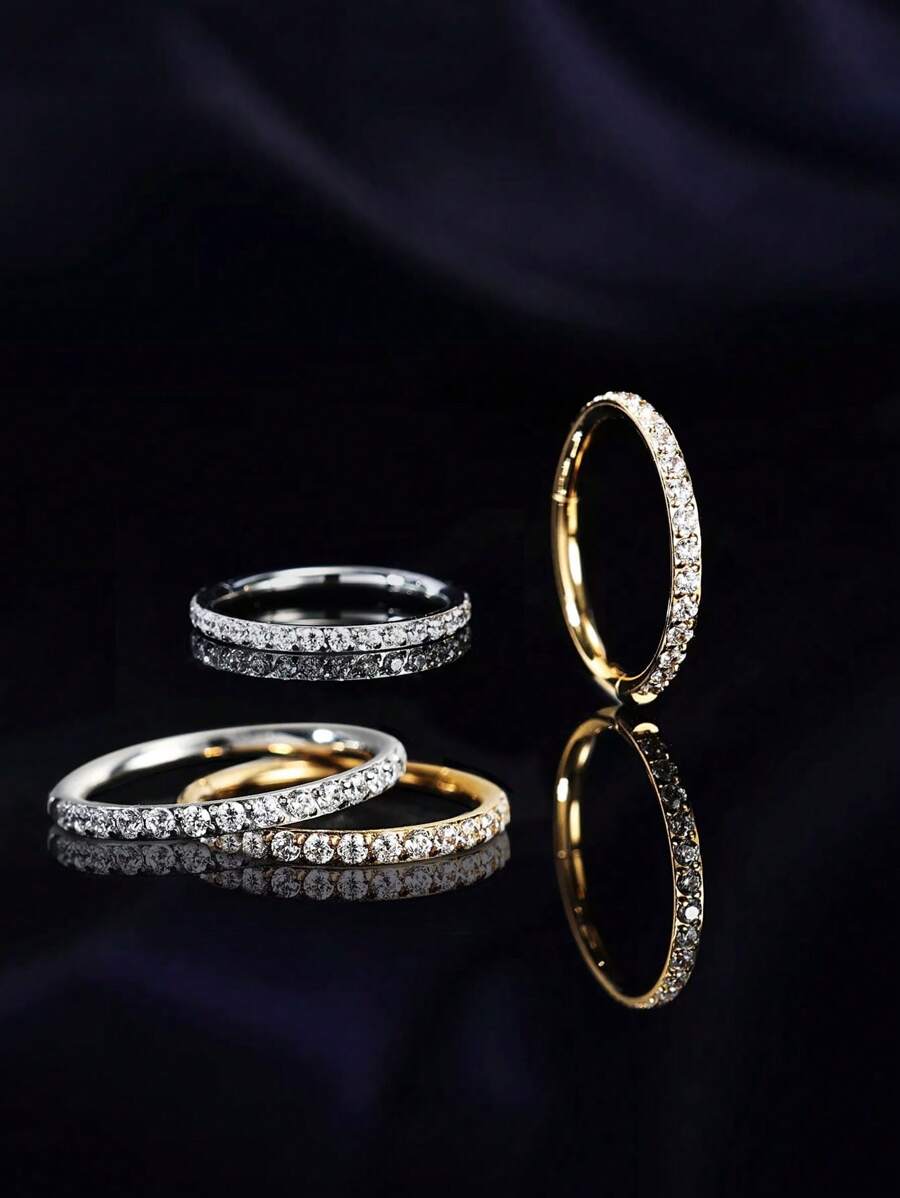 2 Chiếc/Nhẫn mũi mạ vàng chống dị ứng 316L cao cấp 16G/18G, có sẵn tùy chọn vàng và bạc, khảm Zirconia, phù hợp cho chạy thể thao và vòng kín không dễ rơi ra. Nhẫn màng đôi - Khuyên mũi thời trang cao cấp 2Psc - Xem 1