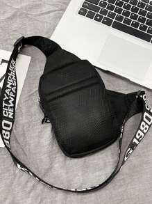 peach tree 男士小方形胸包、斜挎包、腰包、单肩包、跑步包、骑行包、时尚纯色简约卡通、宇航员、涂鸦印花运动街头商务休闲包趣味礼品胸包侧包挎包皮包流浪包旅行必备品节日必备品腰包夏季运动生活包包 - 彩色 - 查看 8