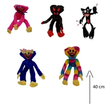 1 件 40 厘米 Poppy 和 Playtime 游戏系列 - 令人毛骨悚然但有趣的毛绒玩具，恐怖游戏娃娃怪物软毛绒玩具，适合作为生日派对礼物、家居装饰、青少年礼物 - 藍色和黃色 - 查看 2