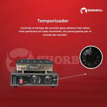 Máquina para 25 Mini Hotcakes Eléctrica Shorbull - Gris - Ver 4