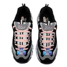Skechers D'LITES 1.0 Leisure Shoes Panda Print Lightweight Shock Absorbing Women's Outdoor Commute Sneakers, Suggest Ordering 1/2 Size Down For 37 And Above