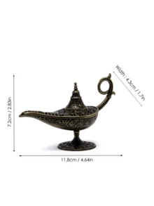 灯金属香炉 - 古董风格家居装饰，无香味烛台，适合家庭，送给朋友和家人的独特礼物