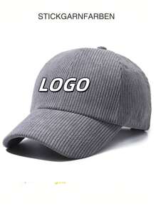 Custom Logo Women's New Autumn Model Corduroy Baseball Cap Simple Solid Color Visor Hat Warm Versatile Baseball Cap,T Customized Logo Hat, Anniversary Gift, Birthday Gift, Wedding Gift, Valentine's Day Gift, Mother's Day Gift, Father's Day Gift, Gift For Best Friends, Thanksgiving Gift, Christmas Gift ﻿ - Corduroy Baseball Cap - View 11