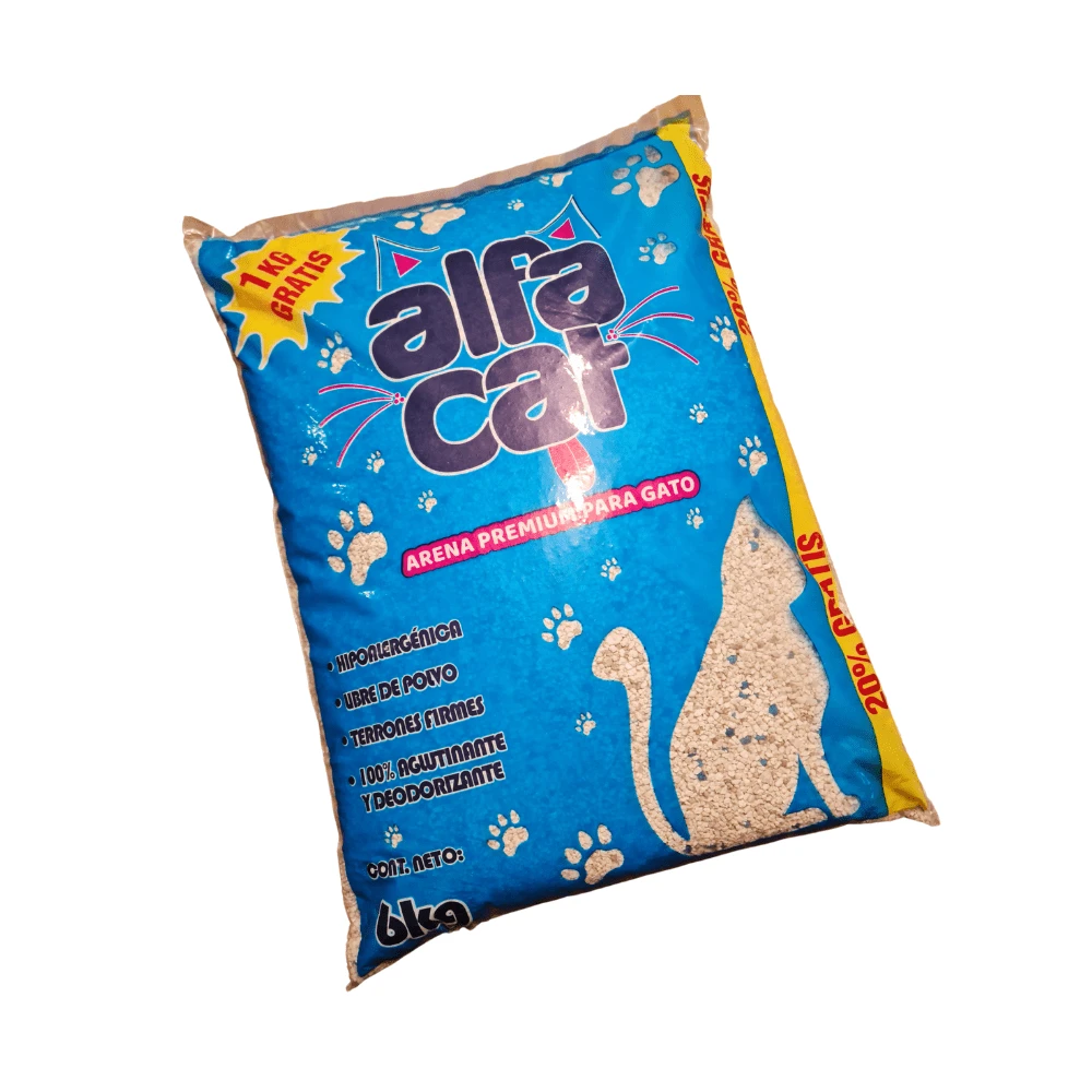 Alfa Cat 6kg Arena Sanitaria Aglutinante para Gato