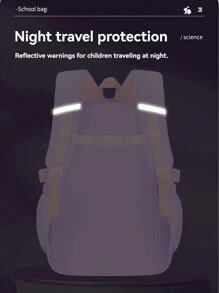 Nueva mochila linda para estudiantes de primaria, niñas de 6 a 12 años, ligera y de moda - arenas movedizas moradas - Ver 12