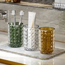 1 件套豪华漱口杯、情侣牙刷杯、塑料漱口杯、家庭浴室杯、浴室配件、家居装饰、家居家具家居浴室装饰秋季装饰返校