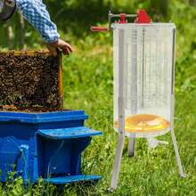 ZhdnBhnos Transparent Honey Extractor 2 Frame Honey Bee Extractor Beekeeping Equipment - Clear - View 1