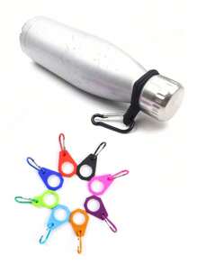 Heavy-Duty Aluminum Hook And Loop With Rubber Buckle,Diamond Silicone Buckle, Used To Secure Water Bottles - Perfect For Camping And Hiking, The Best Gift For Travel Enthusiasts - Multicolor - View 4