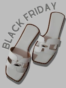 Women's Flat Sandals Flat H Flip Flops Everyday Casual Instant Shipping! - 金色 - 查看 4