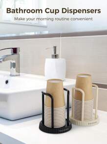 1 pieza/Soporte para vasos de papel, estantería de almacenamiento desechable para vasos para el hogar, soporte de almacenamiento multifuncional para tazas de café y té con leche para el escritorio, dispositivo para colocar y recoger vasos - Multicolor - Ver 3