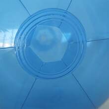 1PC Bóng bãi biển bơm hơi trong suốt màu xanh lam, Sân ngoài trời bằng PVC, Bóng trang trí tiệc ngày lễ, Bãi biển, Bóng đồ chơi tiệc hồ bơi - Màu xanh lam - Xem 5