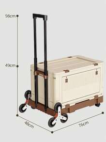 Outdoor Camping Storage Box, Collapsible Large Capacity Organizer Box For Picnic, Hiking, Car Trunk Storage - Cream - View 18