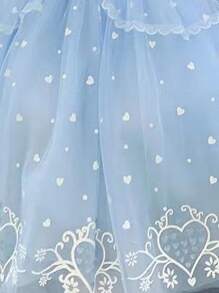 New Style Girls Princess Dress, Roleplay Children's Party Dress With Tulle, Lovely Fairy Tale Princess Costume For Performance