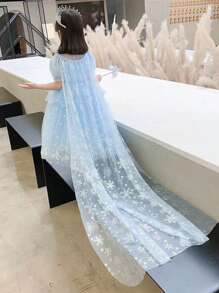 New Style Girls Princess Dress, Roleplay Children's Party Dress With Tulle, Lovely Fairy Tale Princess Costume For Performance