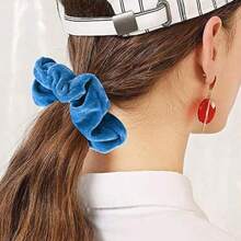 10 件装天鹅绒发带，适合女士或女孩，弹性柔软马尾辫固定发带，适合生日、派对、感恩节、圣诞节，多色 - 彩色 - 查看 5