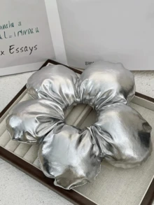 1 件优雅复古 3D 花朵发圈，Y2K 甜美酷炫女孩风格时尚大号发圈发饰，填充 3D 花朵马尾辫夹，适合休闲、节日、新年派对 - D-5322 - 查看 2