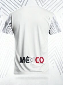 Camiseta de fútbol de México, camiseta deportiva para equipo de fútbol cómoda y transpirable de manga corta para ocio