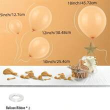 5 Inch, 10 Inch, 12 Inch, And 18 Inch Pearl White Balloons, Matte White Balloons, Round Pearl White Latex Balloons, Retro Color Balloons Suitable For Weddings, Birthdays, Christmas Anniversaries, Background White Themed Parties, Arched Decorations