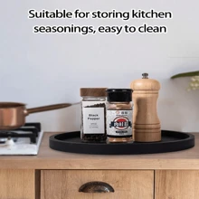 1pc Personal Computer Round Storage Tray, Silicone Vanity Tray, Aromatherapy Perfume Cabinet, Desktop Jewelry Tray, Bathroom Hand Soap Dispenser, Shower Gel, Shampoo, Flower Vase Pad, Suitable For Home, Bathroom, Kitchen, Living Room, Bedroom, Coffee Table, Marble Pattern