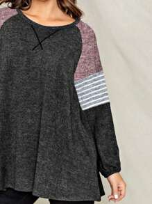 Boho Retro Light Blue Blue Red Teal Plaid Aline Stitch  Checker Stripe Floral Aline Swing  Tunic Dress - Than - Xem 2