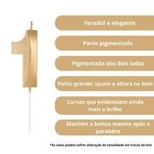 2 Birthday Candles Number Design Gold Various Ages - 14/41歲 - 查看 2