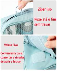 Toiletry Bag Organizer Portable Toiletry Bag Travel Bag With Hook, Foldable Travel Toiletry Bag For Halloween And Christmas - 薄荷綠 - 查看 7