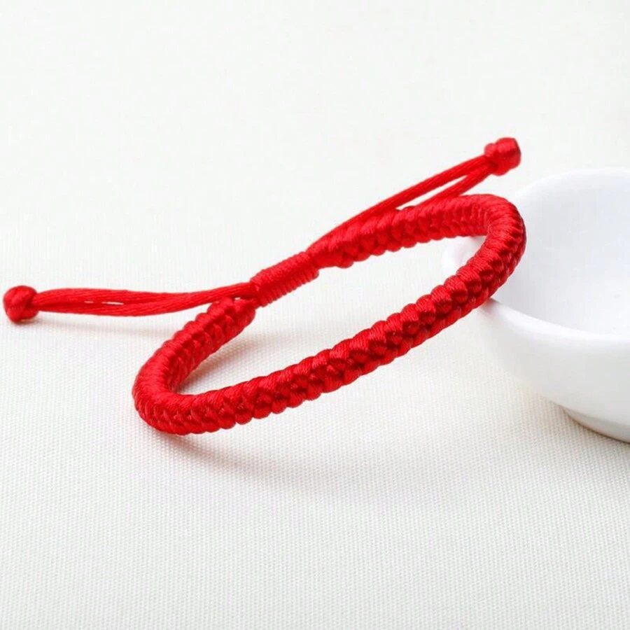 1 chiếc vòng tay dây đỏ bện thủ công, vòng tay đôi dây đỏ theo cung hoàng đạo Trung Quốc, vòng tay cưới, dây tay ban phước và hòa bình, quà tặng ngày lễ tình nhân, quà tặng cho bé trai và bé gái bằng polyester, quà tặng ngày lễ Giáng sinh, năm mới, ngày lễ tình nhân - Nhiều màu - Xem 1