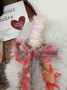 1 件原创可爱时尚耳套，冬季手工制作保暖耳套，个性化女孩毛绒耳套发带多巴胺设计，女士蓬松耳套冬季耳套可爱耳套 - 彩色 - 查看 11