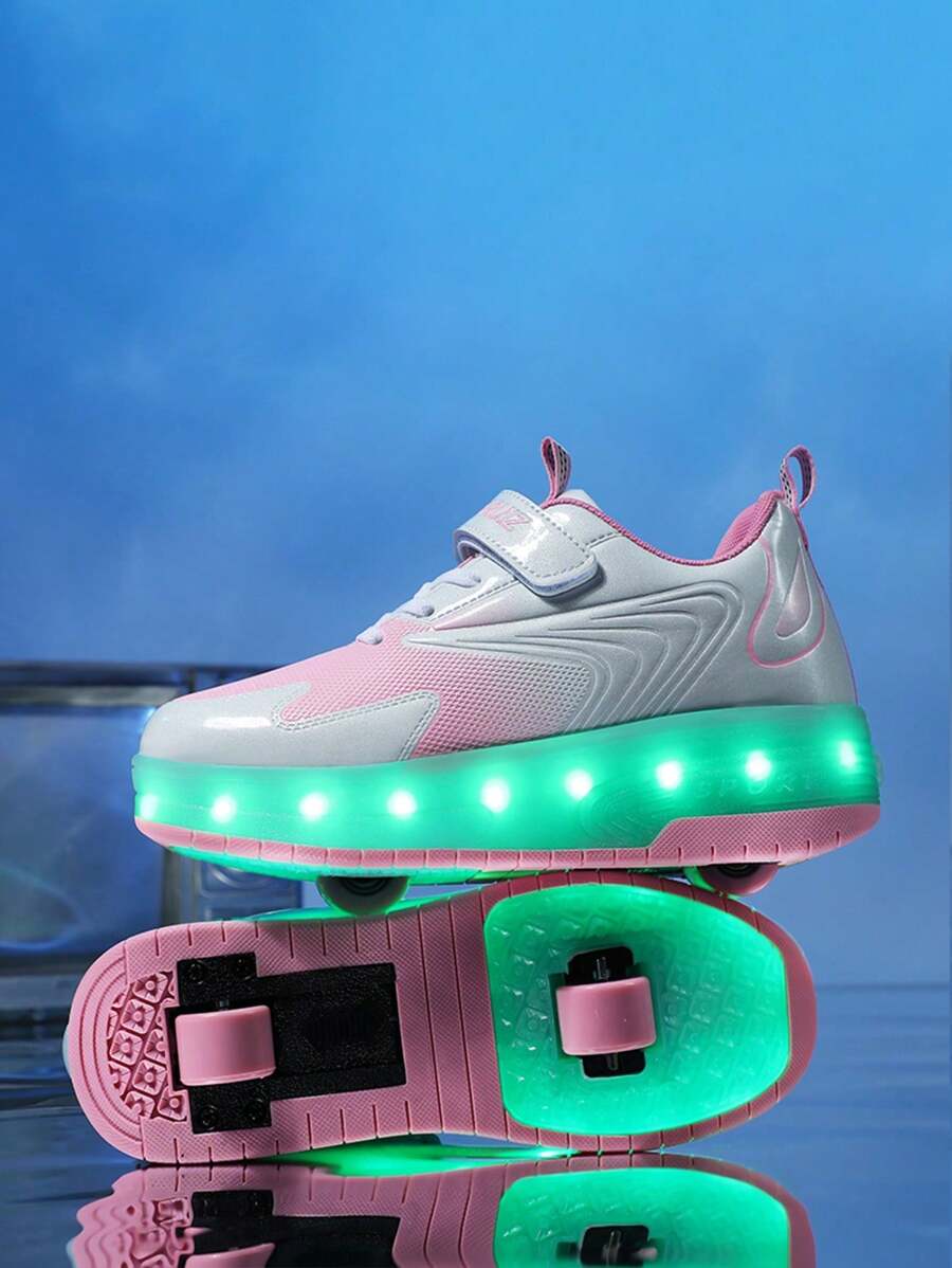 Patins à roulettes transformables à 2 roues avec roues rétractables, chaussures de roller