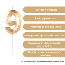 2 Birthday Candles Number Design Gold Various Ages - 29/92年 - 查看 4