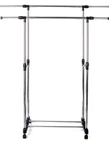 Christmas Clothes Hanger Shelf With Wheels Easy Assembly Clothes Rack Organizer Store Bedroom - Nhiều màu - Xem 6