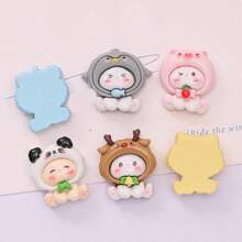 10 chiếc Băng đô sáng bóng hỗn hợp hoạt hình có thỏ, Vỏ điện thoại tự làm, Phụ kiện tóc, Keo kem Vật liệu thủ công mỹ nghệ, Bán buôn linh kiện nhựa - chú thỏ dễ thương - Xem 2