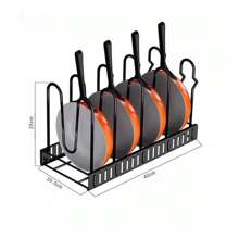 Multipurpose Pot And Lid Organizer Adjustable Drainer Rack Kitchen Cabinet Holder - Nhiều màu - Xem 7