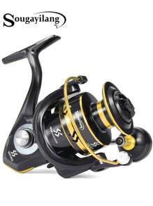 SOUGAYILANG Spinning Fishing Reels Left/Right Inter-Change 5:0:1 & 4:7:1 Gear Ratio13BB Fishing Reels For Freshwater Or Saltwater Fishing