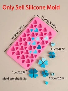 1 件 56/55 型腔迷你心形硅胶模具 DIY 装饰 - Heart - 查看 14