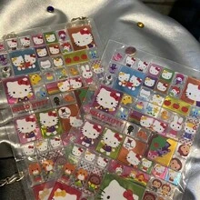 Sanrio 58 peças autoadesivas, adesivos de papel para bagagem, adesivos para laptop, adesivos para capa de celular, adesivos para motocicleta, adesivos para janela de carro, adesivos de parede e adesivos para caneca. Design à prova d'água. Presente de Natal!