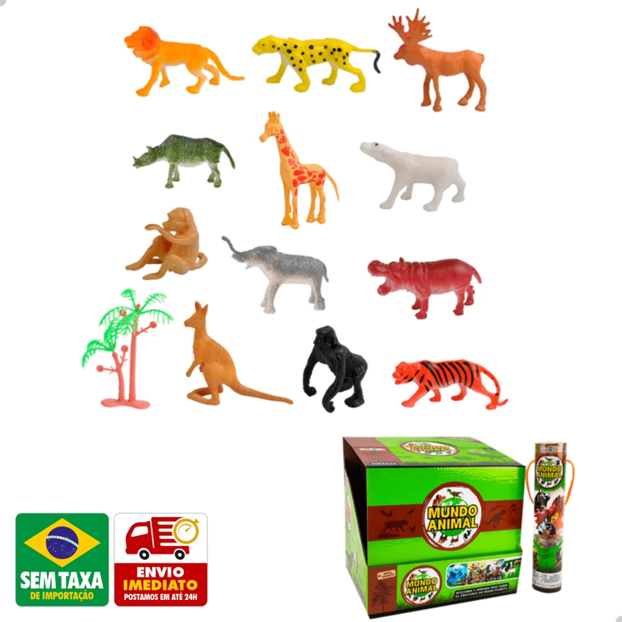 Wild Africa Plastic Forest Animal Toy Kit DuteToys DTY0709 - 彩色 - 查看 1