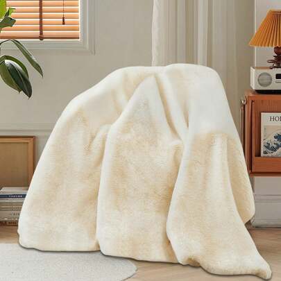 Cuddly Blanket Fluffy Plush Blanket Sofa Blanket Fleece Blanket Flannel Couch Blanket For Bed Sofa Bedroom Office- Thick & Warm Blanket Super Soft For Sofa Throw