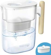 Waterdrop 200-Gallon Long-Life 10-Cup Water Filter Pitcher 5X Times Lifetime, NSF Certified, Reduces, /, Chlorine - Trong sáng - Xem 1