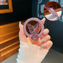 闪亮亮片指环支架，带镜子，适用于所有智能手机 - 闪亮手机握把和支架，时尚闪亮指环支架，通用手机配件 - 彩色 - 查看 20