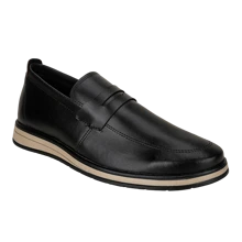 Men's Dress Shoes Moccasin Casual Sneakers - màu đen - Xem 3