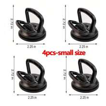 5pcs Car Dent Puller Suction Cup 2-Sizes Car Dent Remover Repair Cars Door Body Suction Cup Kit For Auto Large Dents & Small Dents - 4PCS Small Black - View 2