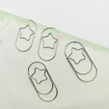 Bộ 5 kẹp bút kim loại hình ngôi sao khổng lồ đa năng, bao gồm kẹp giữ bút, kẹp giấy, phụ kiện nhật ký, kẹp cố định bút, thích hợp cho đồ dùng văn phòng và trường học, cặp, kẹp giấy thi, kẹp phân loại nhiều màu, kẹp giấy sắt, đánh dấu trang - Nhiều màu - Xem 5