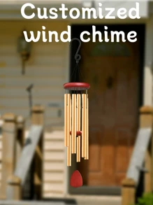 (Customized) Outdoor Large Wind Chimes, Memorial Wind Chimes, Soothing Tones, Large Aluminum Wind Chimes, Outdoor Soothing Melody Wind Chimes, Suitable For Mothers, Colleagues, Bosses, Teachers, Nurses, Friends, Retirement Happy Gifts, Farewell Gifts, Zen Yoga Garden Courtyard Decoration