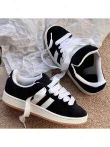 Campus00s Colors Men's Women's Comfortable Skater Sneakers - 黑色 - 查看 1