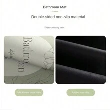 Tappetini semplici in fango di diatomee con elementi natalizi, resistenti allo sporco e antiscivolo per bagno (2,5 cm), assorbenti, ad asciugatura rapida, per porta, cucina, casa, bagno, tappeto da bagno, tappetino per porta, accessori da bagno estivi, di ritorno a scuola