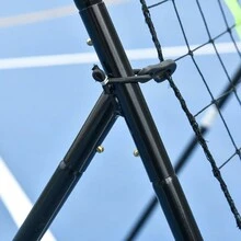 HOMCOM Rebounder Net Playback Game Spot Target Ball Rebounders Training Equipment Play Teaching - 黑色 - 查看 6