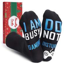 Gifts For Men Funny Novelty Socks - Christmas Stocking Stuffers For Men Women Teen - Black-3 - View 7